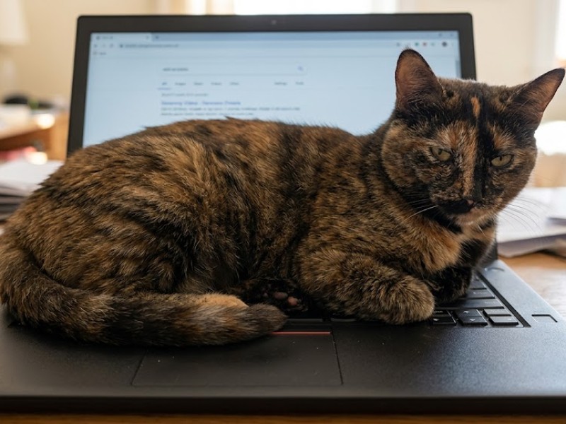 ¿Por qué los gatos se acuestan sobre la computadora? La razón detrás de esta conducta