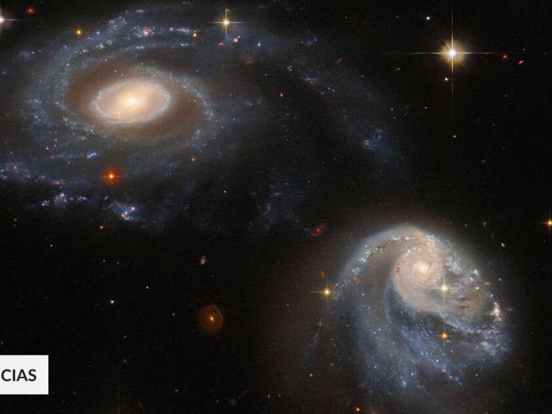 Telescopio Hubble capta imagen de 2 galaxias interactuando: podría ser ...